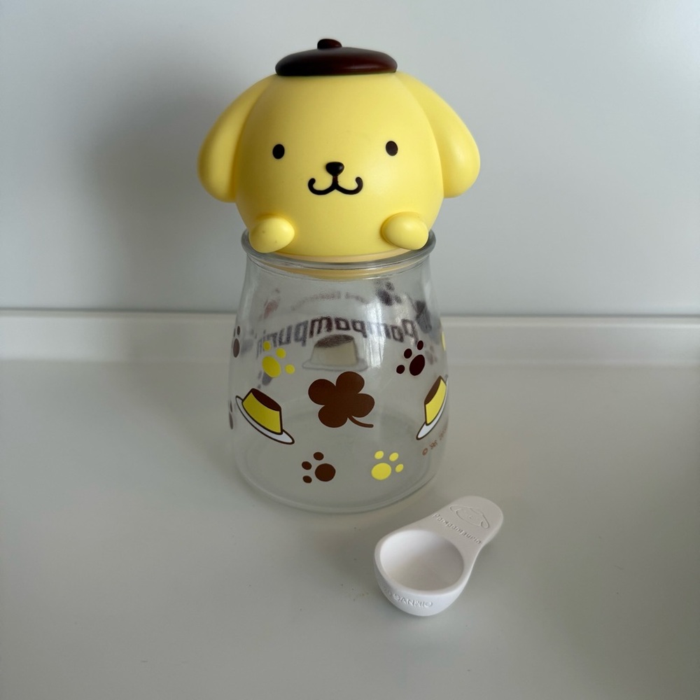 Sanrio Pompompurin Glass Jar with Lid